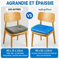 LE CONFORT NOUVELLE GÉNÉRATION
Coussin en gel alvéolé MyErgoPure - vue 8