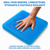 LE CONFORT NOUVELLE GÉNÉRATION
Coussin en gel alvéolé MyErgoPure - vue 5